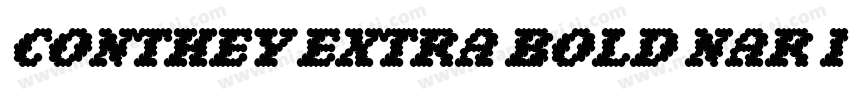 conthey extra bold nar 1字体转换